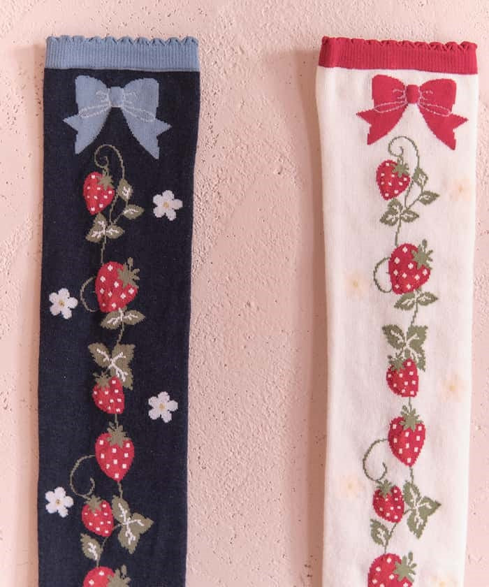 Strawberry Pattern Over-knee Socks