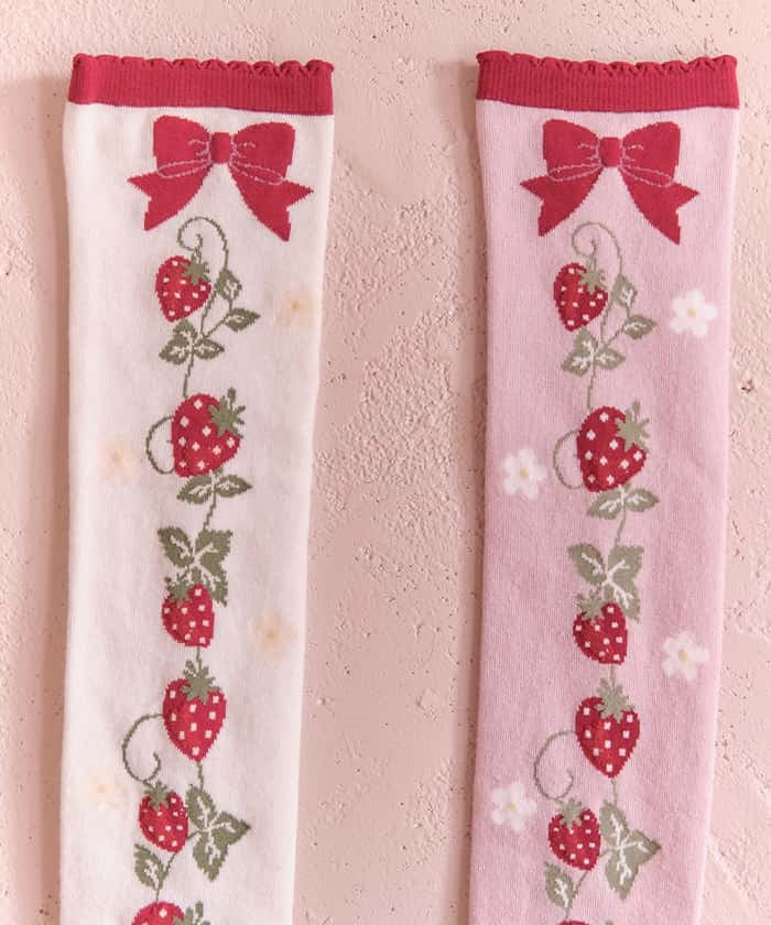 Strawberry Pattern Over-knee Socks