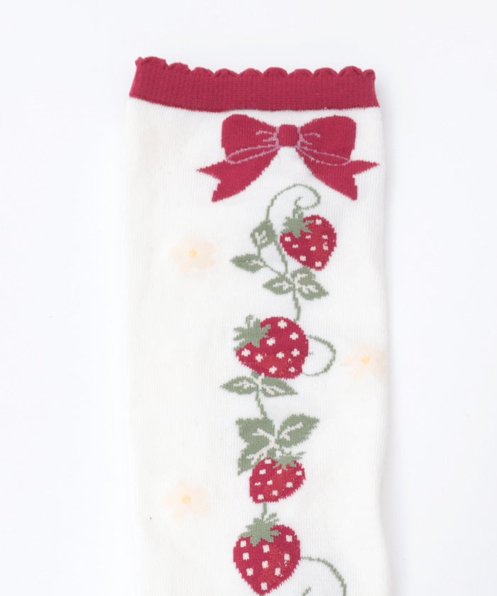 Strawberry Pattern Over-knee Socks