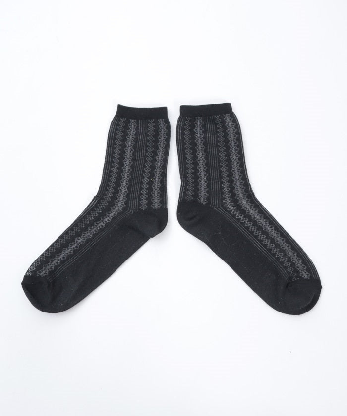 Rose Embroidery Openwork Socks (Pre-order)