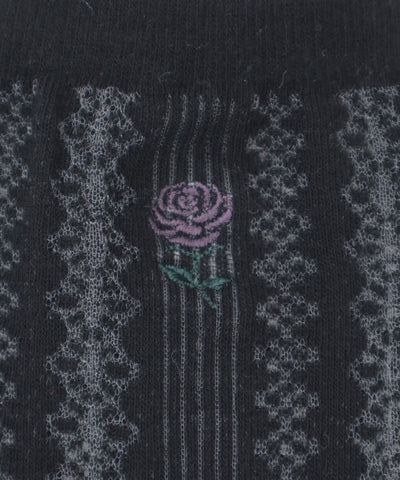 Rose Embroidery Openwork Socks (Pre-order)