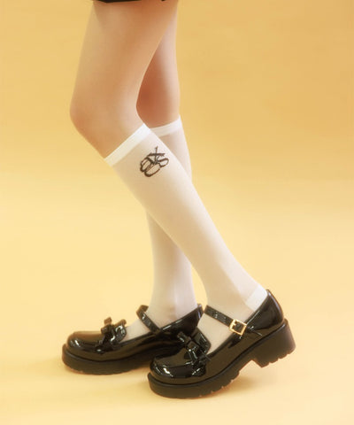 Logo Sheer High Socks (Pre-order)