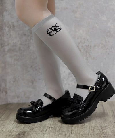 Logo Sheer High Socks (Pre-order)