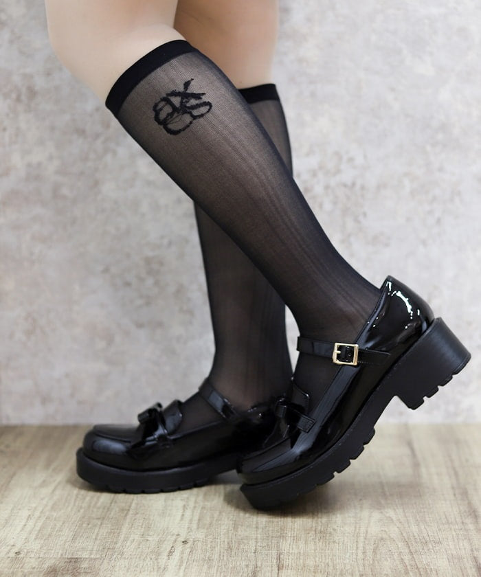 Logo Sheer High Socks (Pre-order)