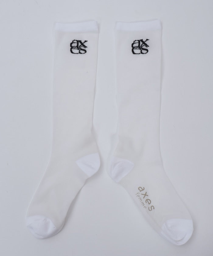 Logo Sheer High Socks (Pre-order)