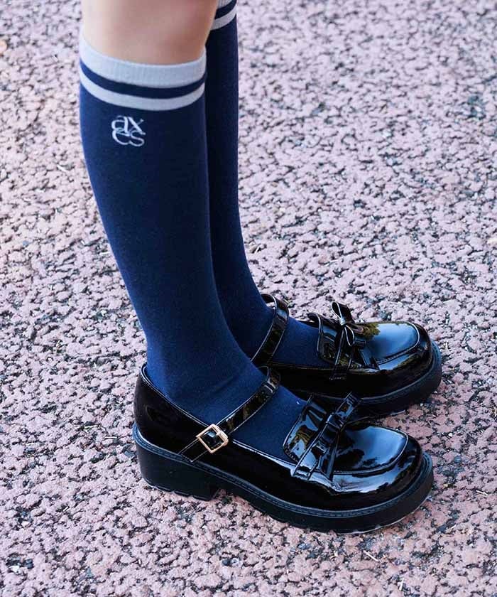 Logo Embroidery Line Socks (Pre-order)