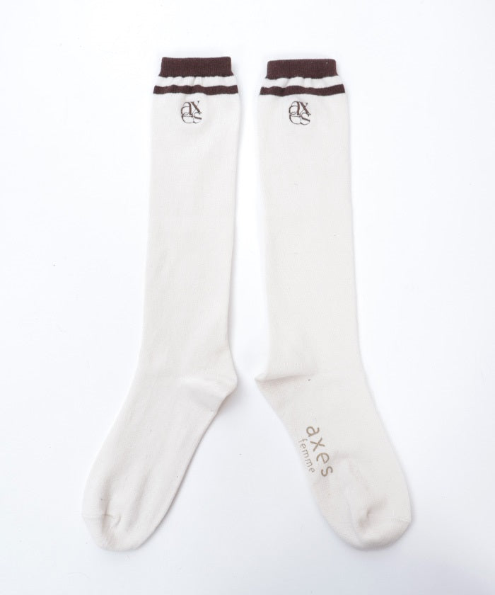 Logo Embroidery Line Socks (Pre-order)