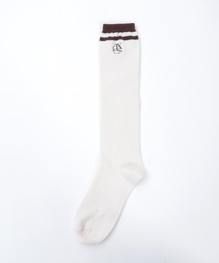 Logo Embroidery Line Socks (Pre-order)