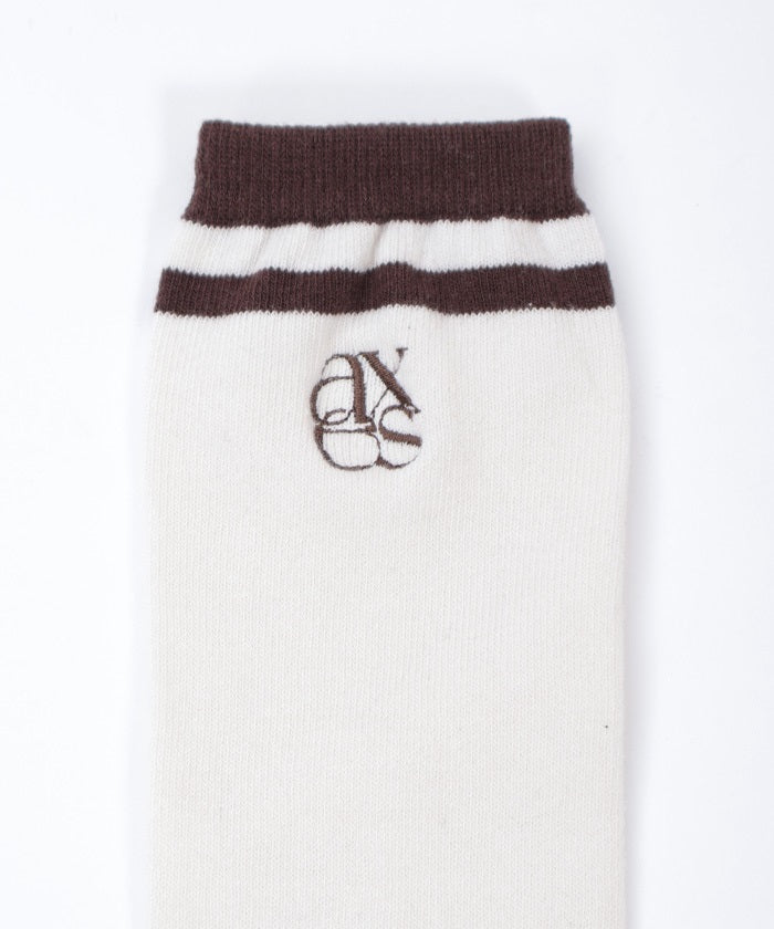 Logo Embroidery Line Socks (Pre-order)