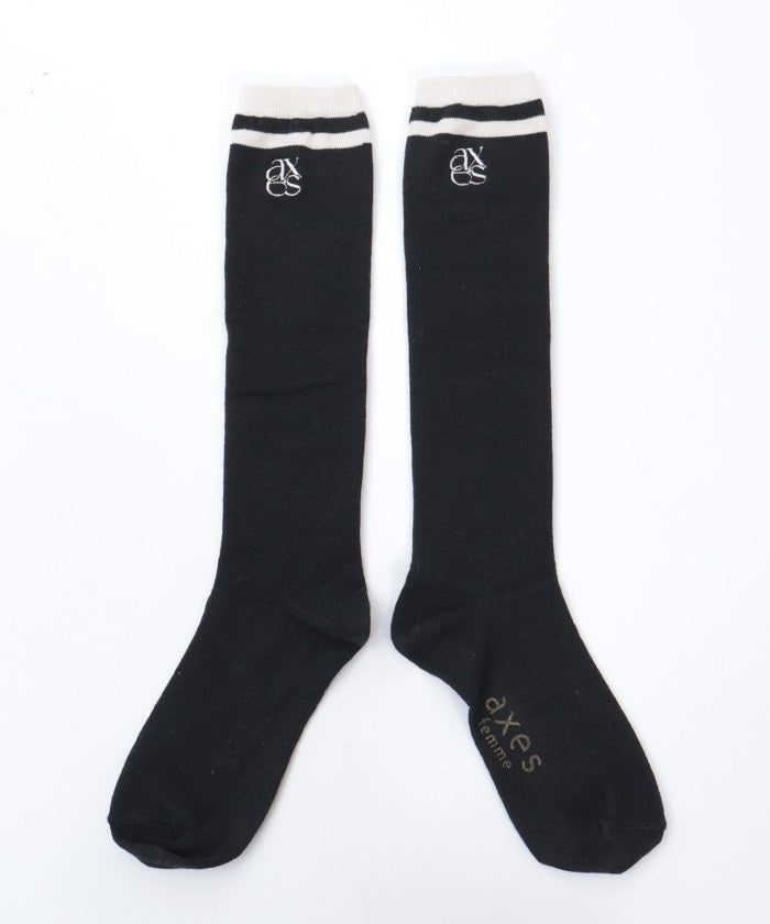 Logo Embroidery Line Socks (Pre-order)