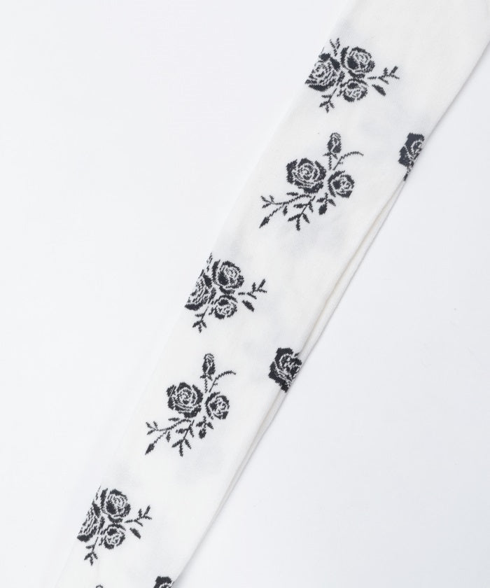 Random Rose Pattern Tights