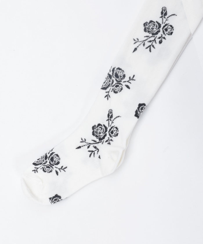 Random Rose Pattern Tights