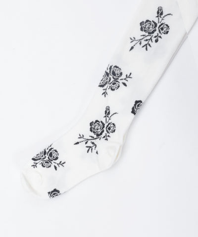Random Rose Pattern Tights
