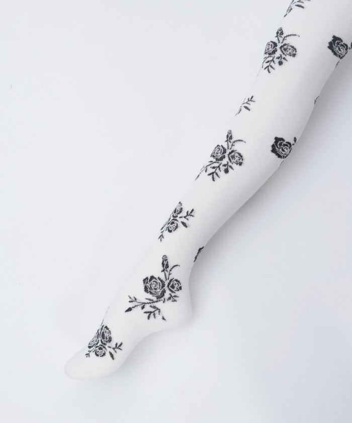 Random Rose Pattern Tights