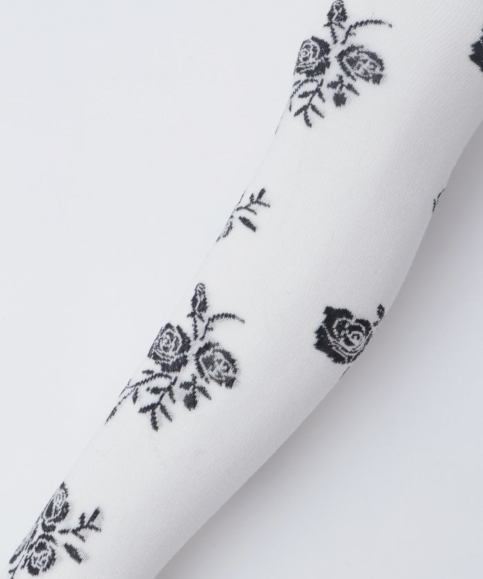 Random Rose Pattern Tights