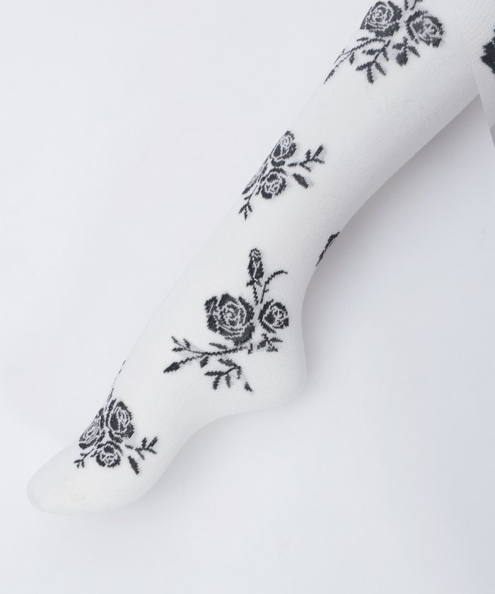 Random Rose Pattern Tights