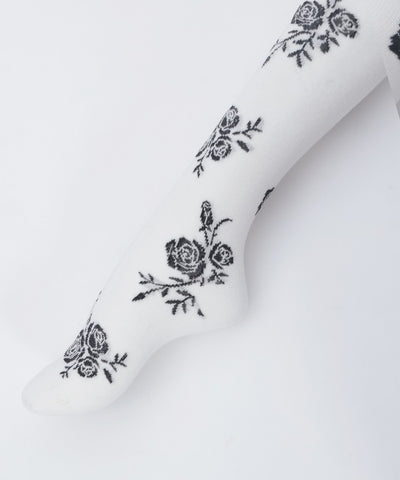 Random Rose Pattern Tights