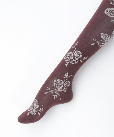 Random Rose Pattern Tights