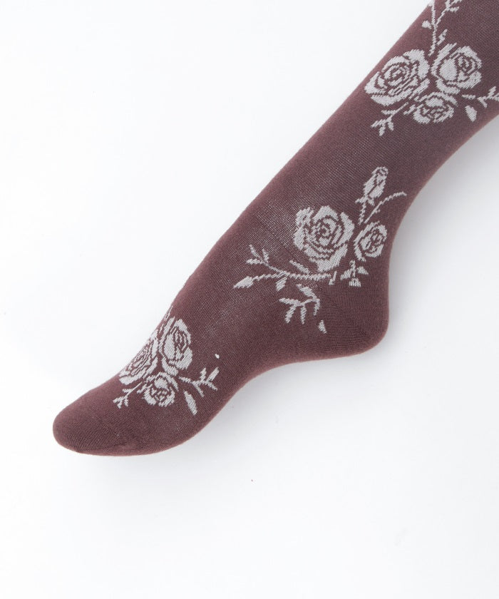 Random Rose Pattern Tights