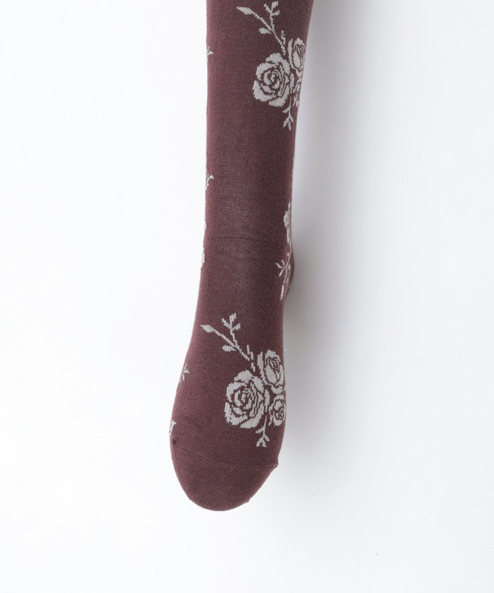 Random Rose Pattern Tights