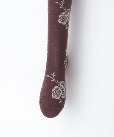 Random Rose Pattern Tights