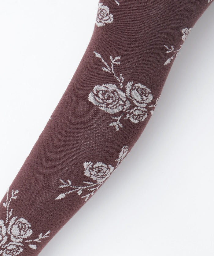 Random Rose Pattern Tights