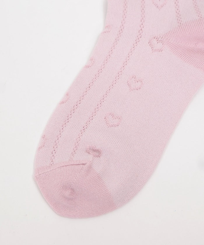 Heart Pattern Lace Socks