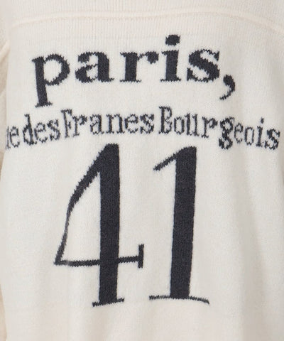 French Logo Jacquard Knit