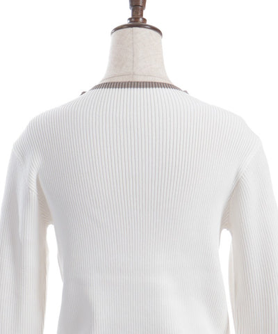 Color Scheme Rib Knit Top