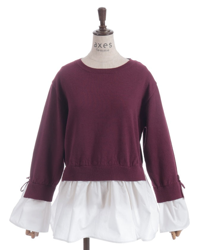 axes femme 長袖トップス ビッグリボン バレエコア 姫ギャル axes femme 長袖トップス ビッグリボン バレエコア 姫ギャル