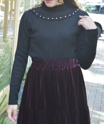 Brushed Boa Knit Top