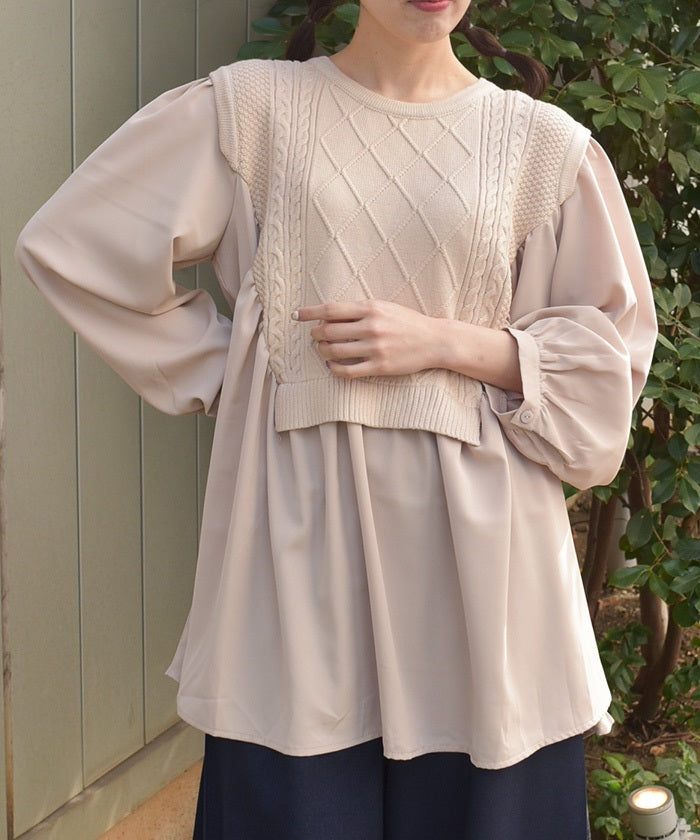 axes femme 長袖トップス ビッグリボン バレエコア 姫ギャル Tops – axes femme from JAPAN