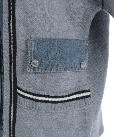 Denim Panel Cardigan