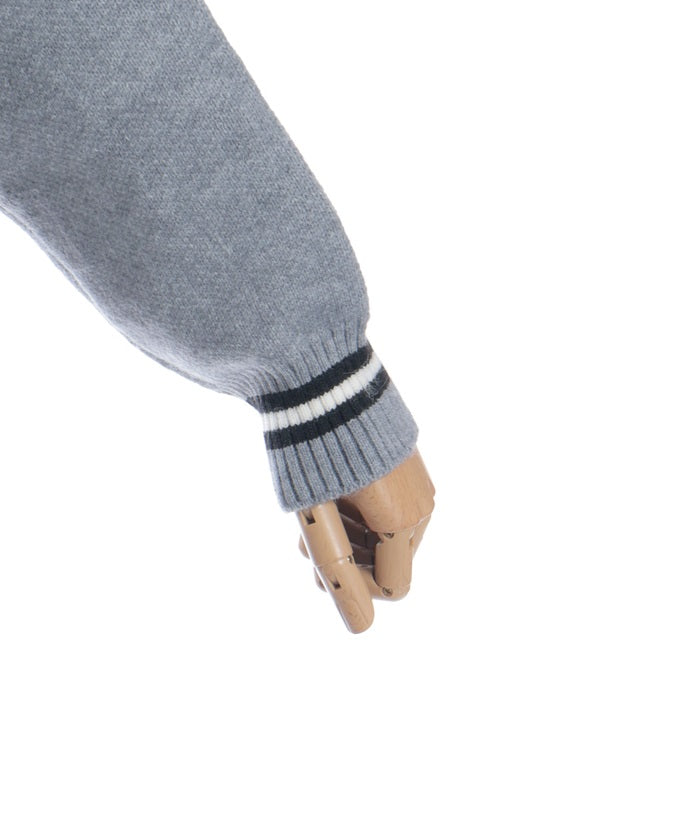 Denim Panel Cardigan