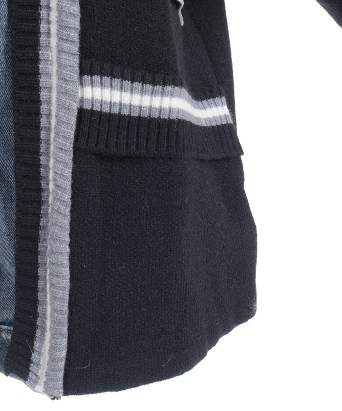 Denim Panel Cardigan