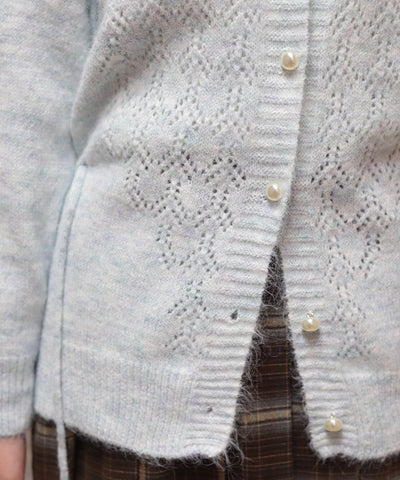 Knit Cardigan with Motif