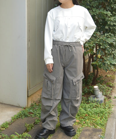 Brushed Boa Cargo Pants