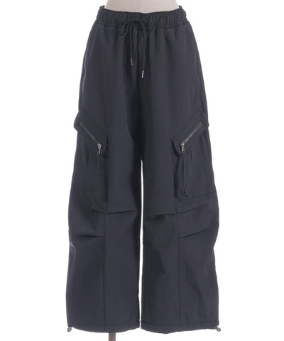 Brushed Boa Cargo Pants