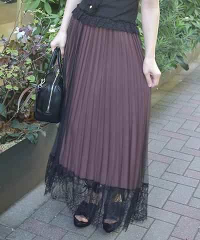 Reversible Pleated Skirt