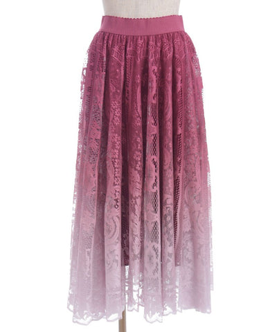 Gradation Lace Circular Skirt