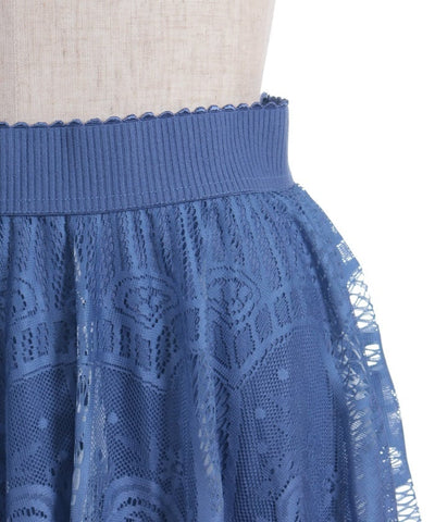 Gradation Lace Circular Skirt