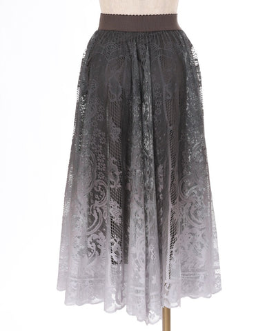 Gradation Lace Circular Skirt