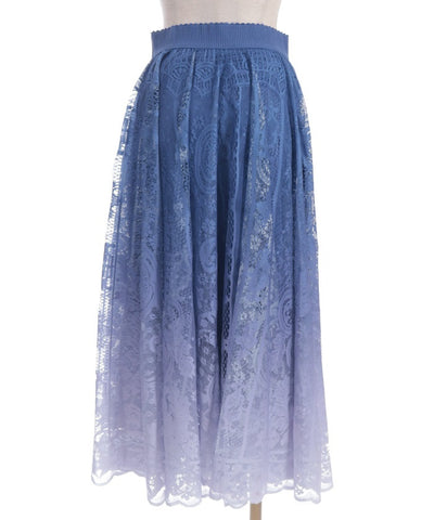 Gradation Lace Circular Skirt