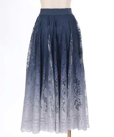 Gradation Lace Circular Skirt