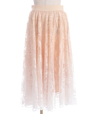 Gradation Lace Circular Skirt