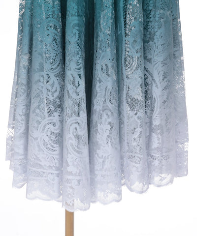 Gradation Lace Circular Skirt