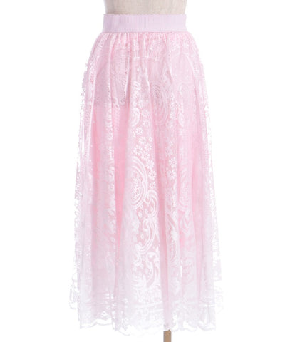 Gradation Lace Circular Skirt