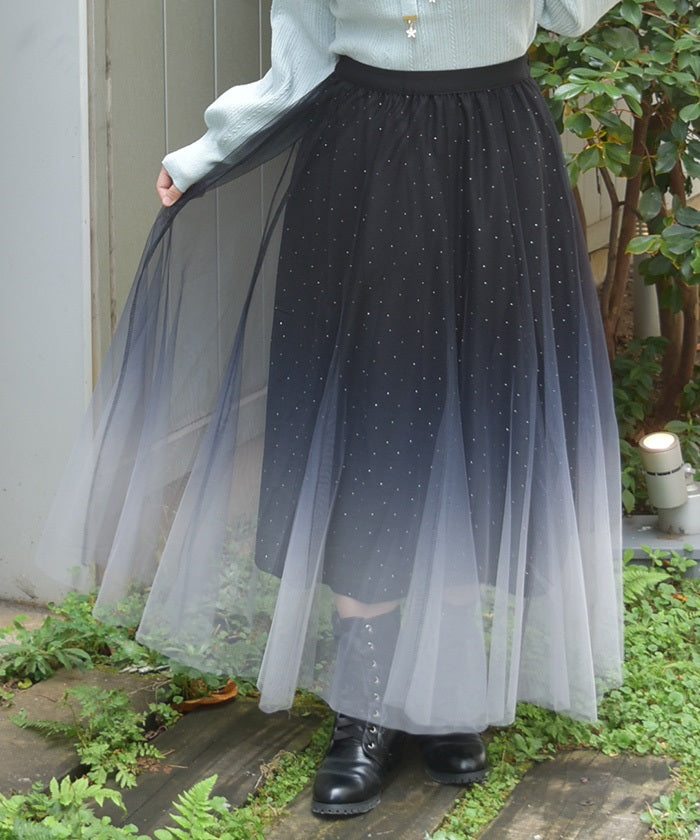 Tulle Lamé Skirt