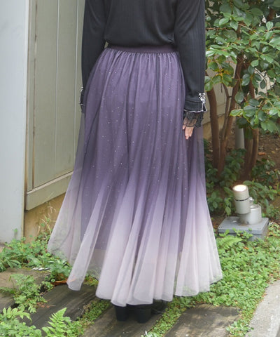 Tulle Lamé Skirt