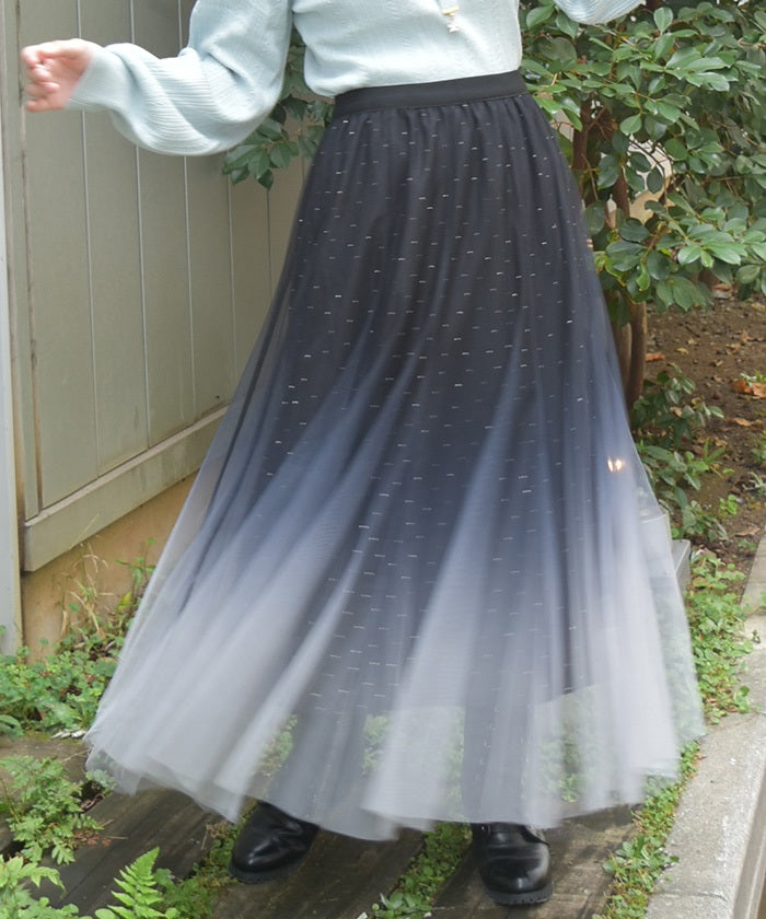 Tulle Lamé Skirt